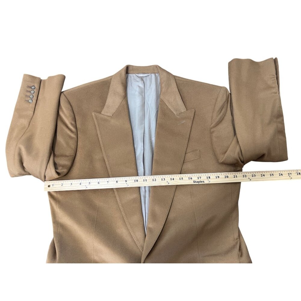 Pashima Alashan Pure Mongolian Cashmere Mens Blazer Jacket Size 42 - Picture 5 of 7